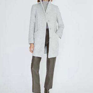 Beautiful, high quality, light gray pea coat.